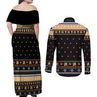 I Said I Cast Fireball Christmas Couples Matching Off Shoulder Maxi Dress and Long Sleeve Button Shirt I Said I Cast Fireball - Wonder Print Shop