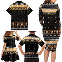 I Said I Cast Fireball Christmas Family Matching Long Sleeve Bodycon Dress and Hawaiian Shirt I Said I Cast Fireball - Wonder Print Shop