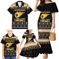 I Said I Cast Fireball Christmas Family Matching Mermaid Dress and Hawaiian Shirt I Said I Cast Fireball - Wonder Print Shop