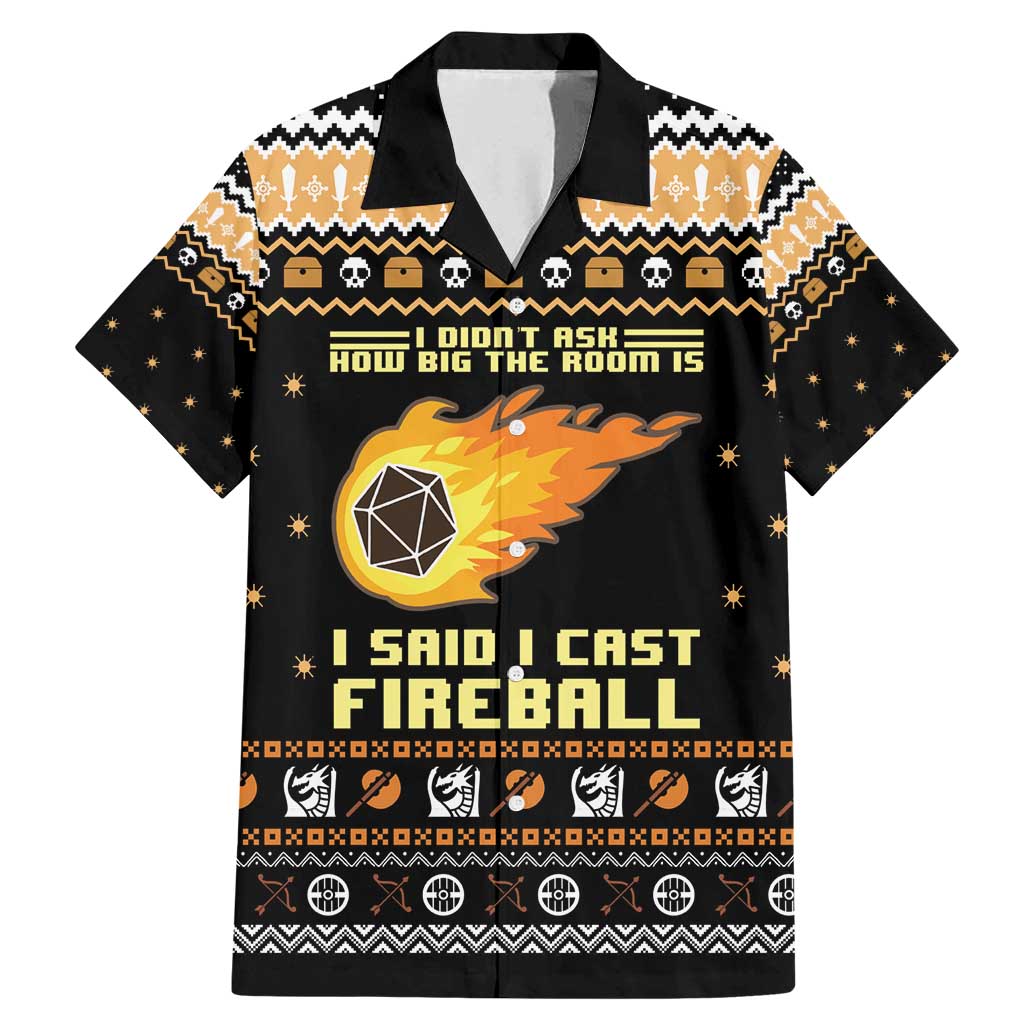 I Said I Cast Fireball Christmas Family Matching Mermaid Dress and Hawaiian Shirt I Said I Cast Fireball - Wonder Print Shop