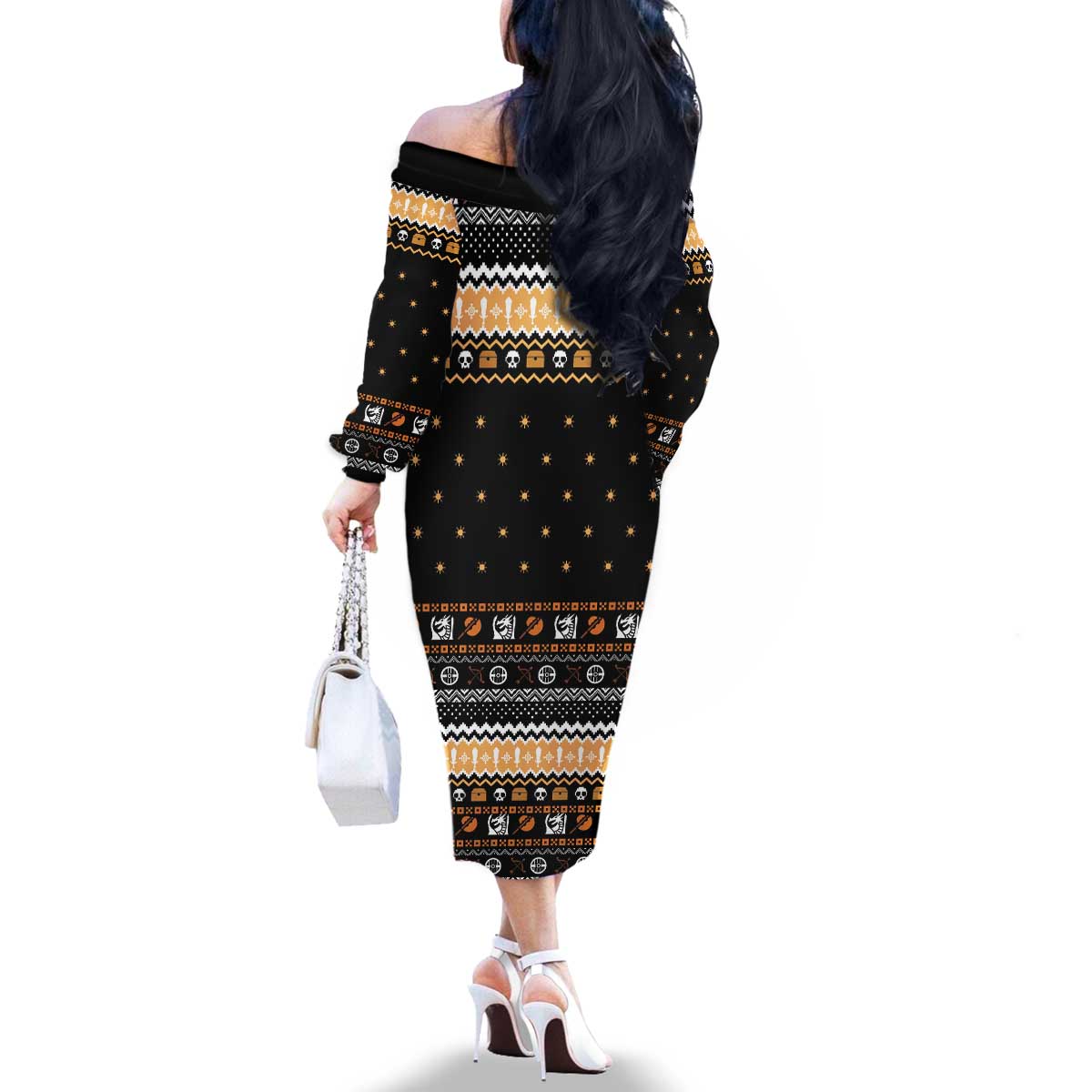 I Said I Cast Fireball Christmas Family Matching Off The Shoulder Long Sleeve Dress and Hawaiian Shirt I Said I Cast Fireball - Wonder Print Shop