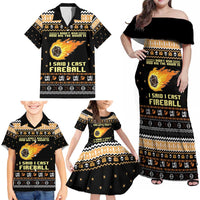 I Said I Cast Fireball Christmas Family Matching Off Shoulder Maxi Dress and Hawaiian Shirt I Said I Cast Fireball - Wonder Print Shop