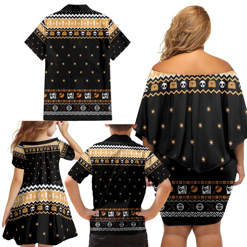 I Said I Cast Fireball Christmas Family Matching Off Shoulder Short Dress and Hawaiian Shirt I Said I Cast Fireball - Wonder Print Shop