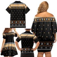 I Said I Cast Fireball Christmas Family Matching Off Shoulder Short Dress and Hawaiian Shirt I Said I Cast Fireball - Wonder Print Shop
