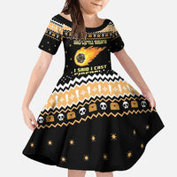 I Said I Cast Fireball Christmas Family Matching Short Sleeve Bodycon Dress and Hawaiian Shirt I Said I Cast Fireball - Wonder Print Shop
