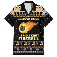 I Said I Cast Fireball Christmas Family Matching Short Sleeve Bodycon Dress and Hawaiian Shirt I Said I Cast Fireball - Wonder Print Shop