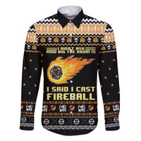 I Said I Cast Fireball Christmas Family Matching Short Sleeve Bodycon Dress and Hawaiian Shirt I Said I Cast Fireball - Wonder Print Shop
