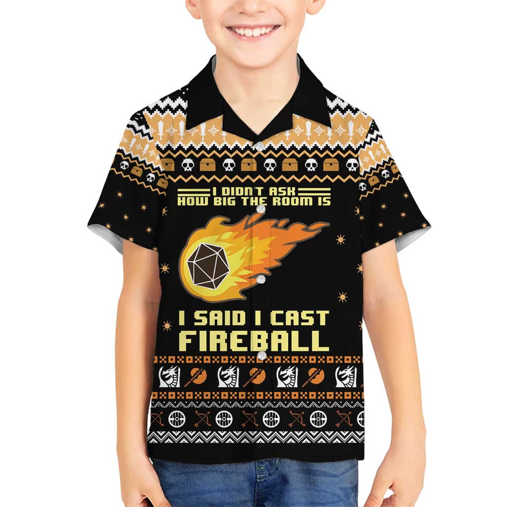 I Said I Cast Fireball Christmas Family Matching Summer Maxi Dress and Hawaiian Shirt I Said I Cast Fireball - Wonder Print Shop