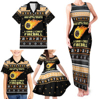 I Said I Cast Fireball Christmas Family Matching Tank Maxi Dress and Hawaiian Shirt I Said I Cast Fireball - Wonder Print Shop