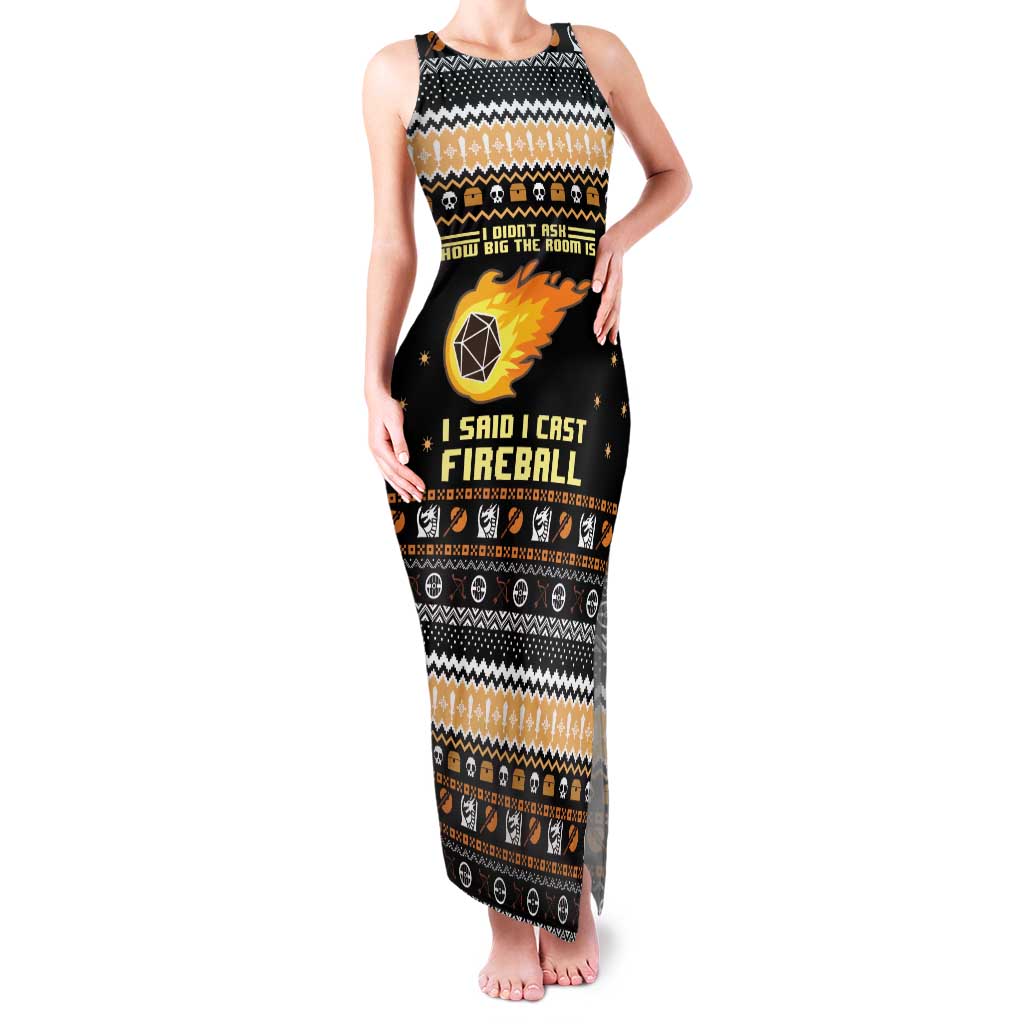 I Said I Cast Fireball Christmas Family Matching Tank Maxi Dress and Hawaiian Shirt I Said I Cast Fireball - Wonder Print Shop