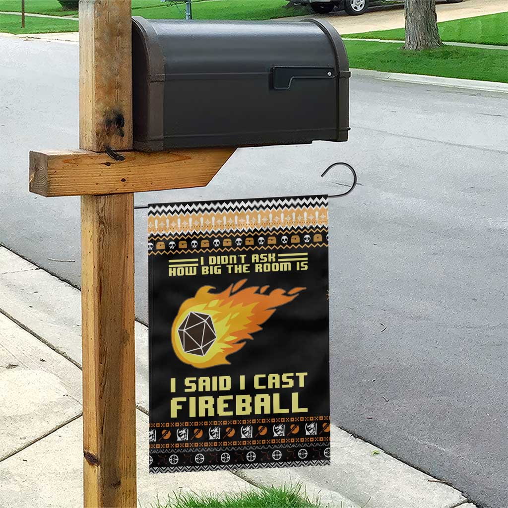 I Said I Cast Fireball Christmas Garden Flag I Said I Cast Fireball - Wonder Print Shop