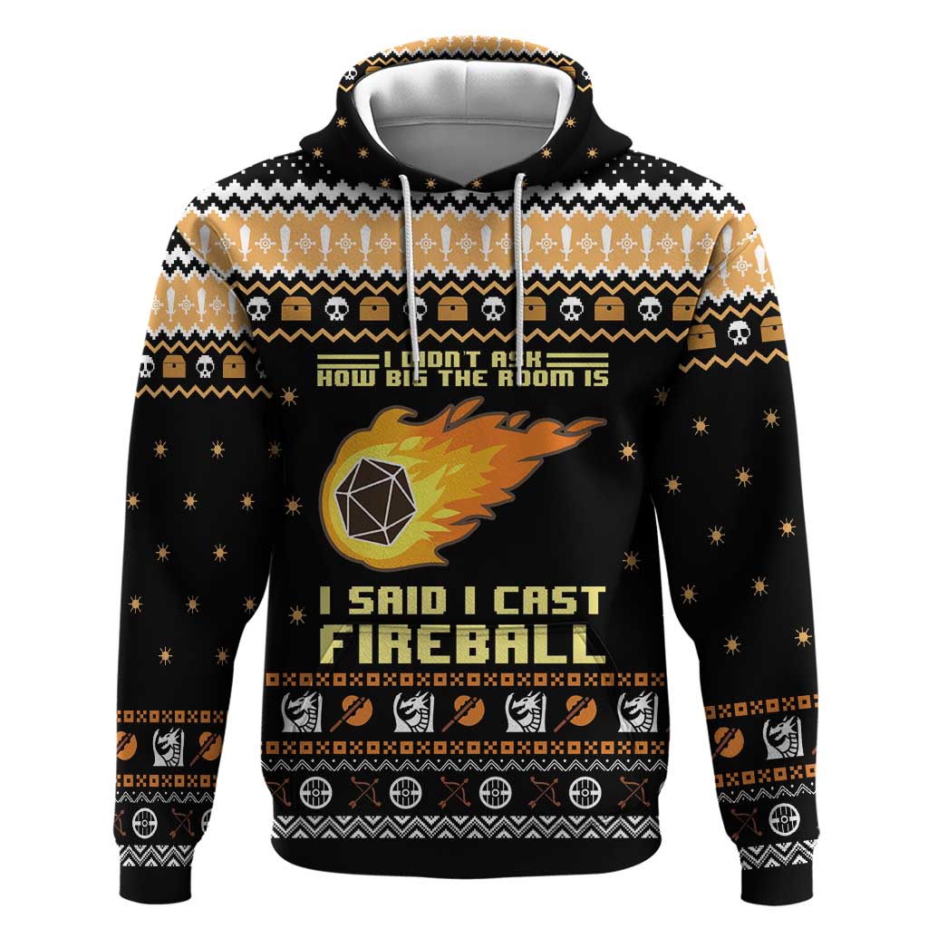 I Said I Cast Fireball Christmas Hoodie I Said I Cast Fireball - Wonder Print Shop