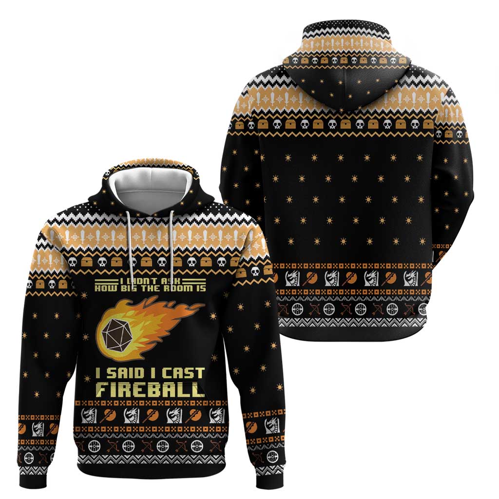I Said I Cast Fireball Christmas Hoodie I Said I Cast Fireball - Wonder Print Shop