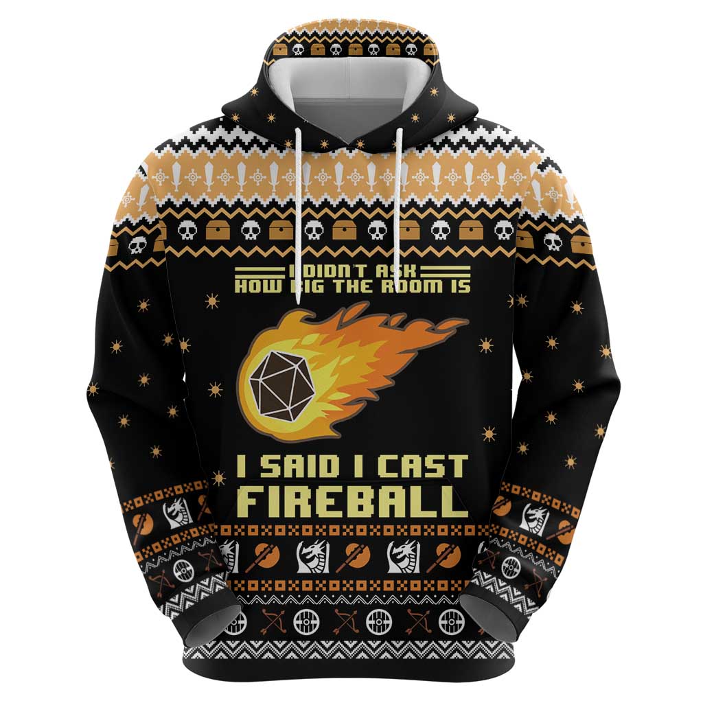 I Said I Cast Fireball Christmas Hoodie I Said I Cast Fireball - Wonder Print Shop