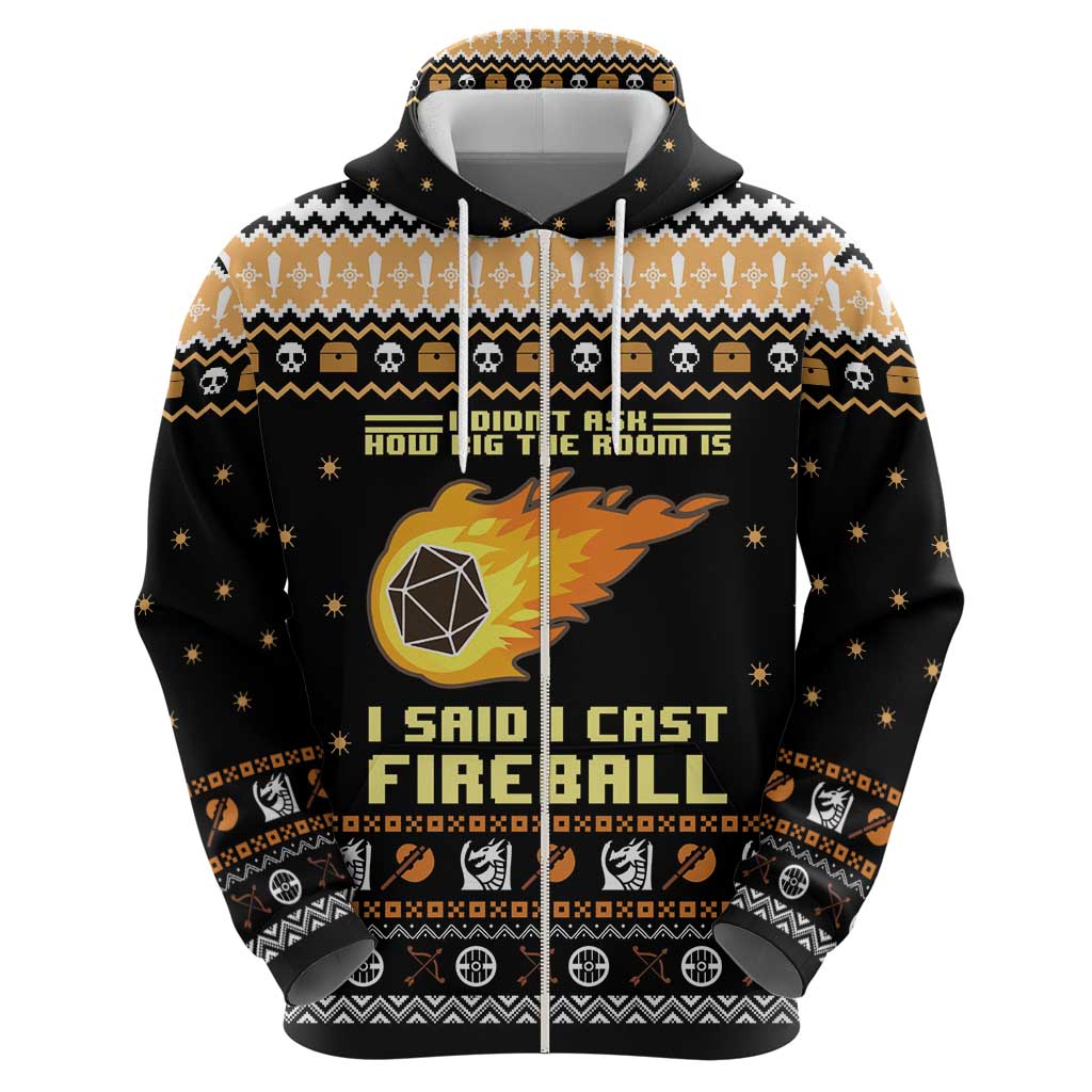 I Said I Cast Fireball Christmas Hoodie I Said I Cast Fireball - Wonder Print Shop
