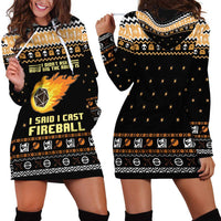I Said I Cast Fireball Christmas Hoodie Dress I Said I Cast Fireball - Wonder Print Shop