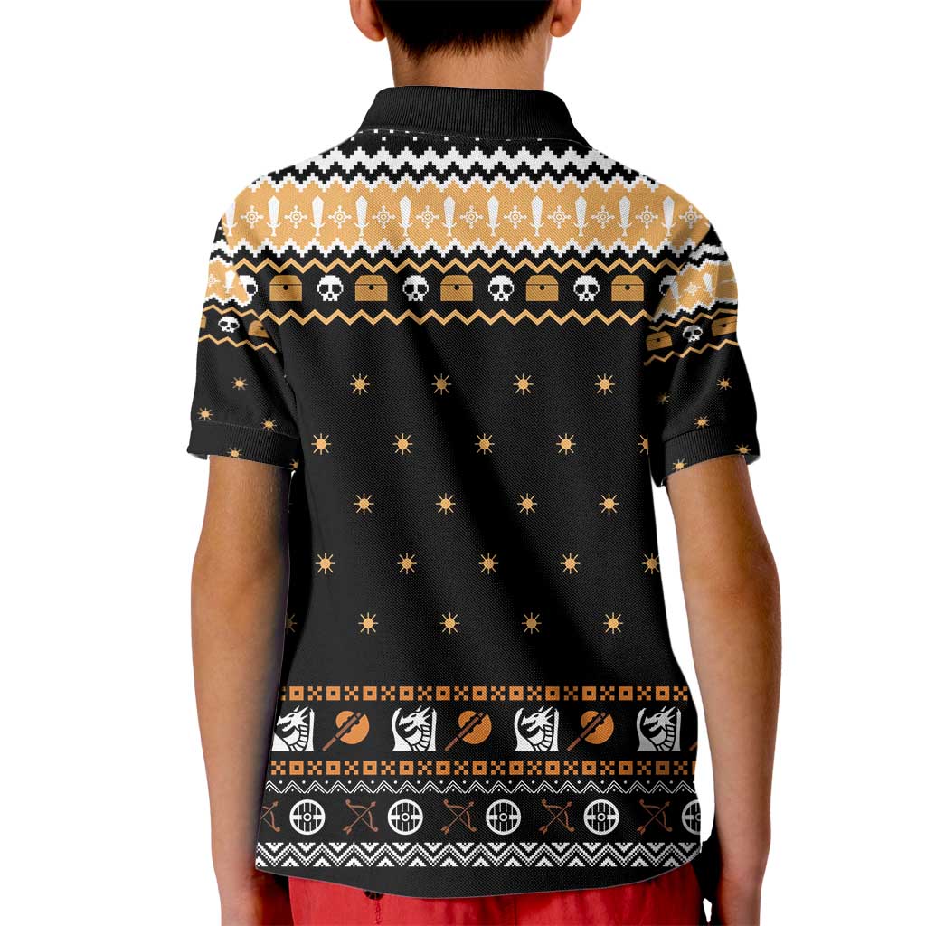 I Said I Cast Fireball Christmas Kid Polo Shirt I Said I Cast Fireball - Wonder Print Shop