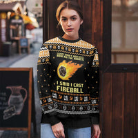 I Said I Cast Fireball Christmas Ugly Christmas Sweater - Wonder Print Shop