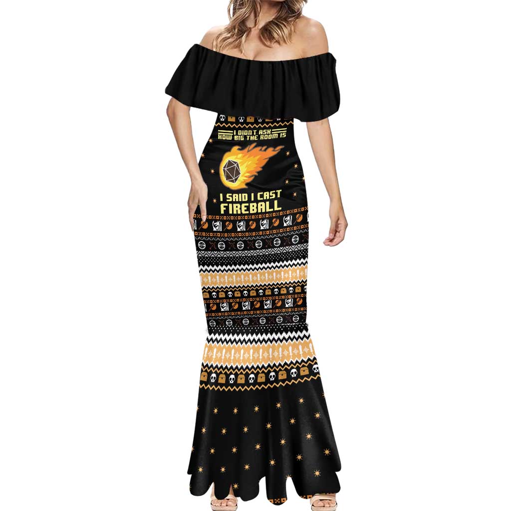 I Said I Cast Fireball Christmas Mermaid Dress I Said I Cast Fireball - Wonder Print Shop