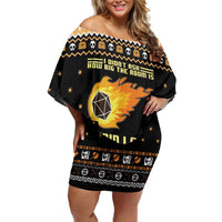 I Said I Cast Fireball Christmas Off Shoulder Short Dress I Said I Cast Fireball - Wonder Print Shop