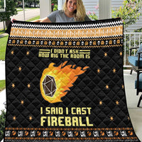 I Said I Cast Fireball Christmas Quilt I Said I Cast Fireball - Wonder Print Shop