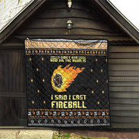 I Said I Cast Fireball Christmas Quilt I Said I Cast Fireball - Wonder Print Shop