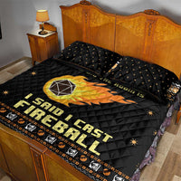 I Said I Cast Fireball Christmas Quilt Bed Set I Said I Cast Fireball - Wonder Print Shop