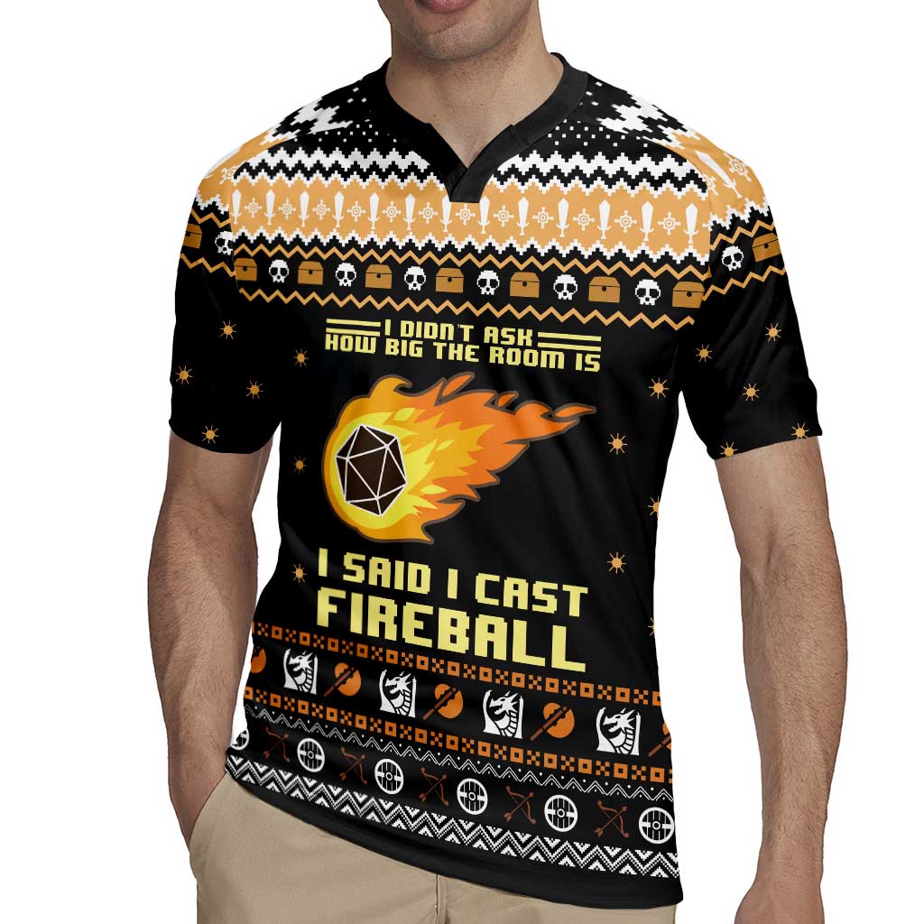I Said I Cast Fireball Christmas Rugby Jersey I Said I Cast Fireball - Wonder Print Shop