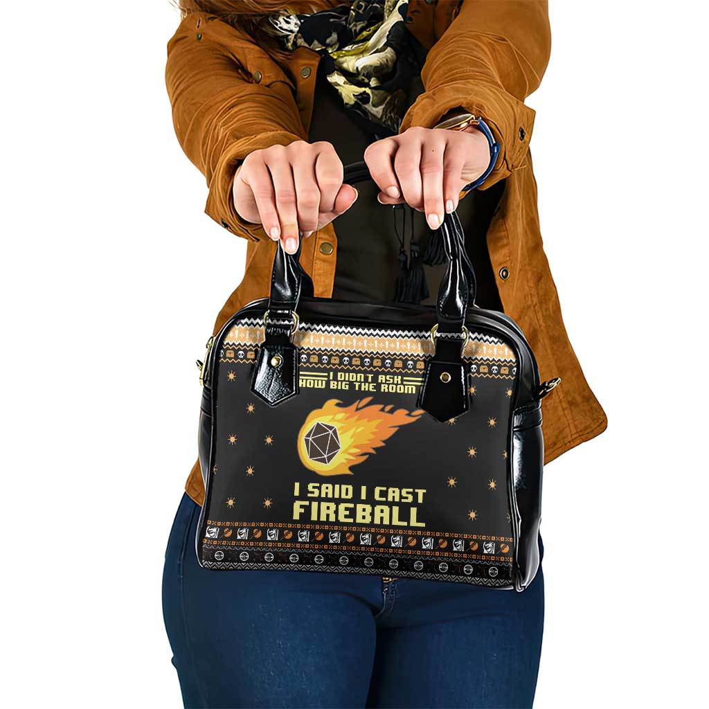 I Said I Cast Fireball Christmas Shoulder Handbag I Said I Cast Fireball