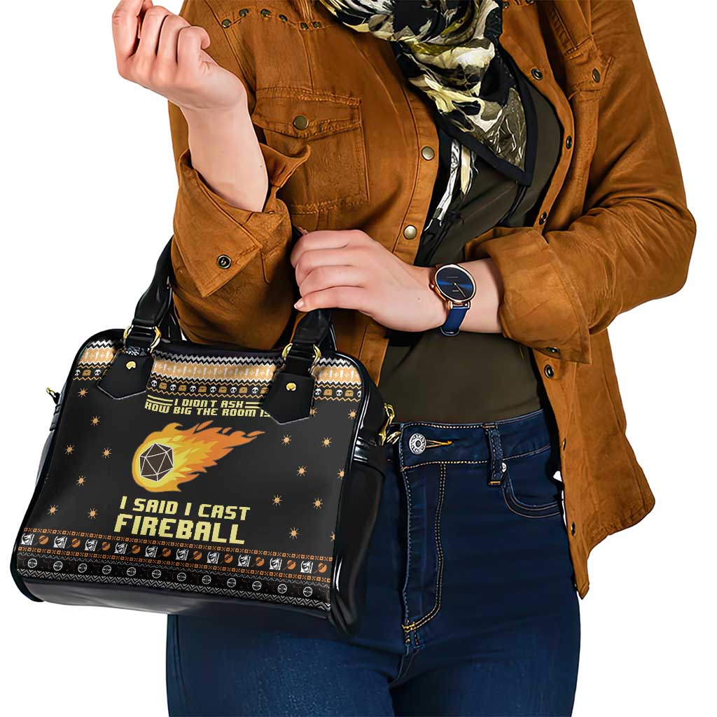 I Said I Cast Fireball Christmas Shoulder Handbag I Said I Cast Fireball