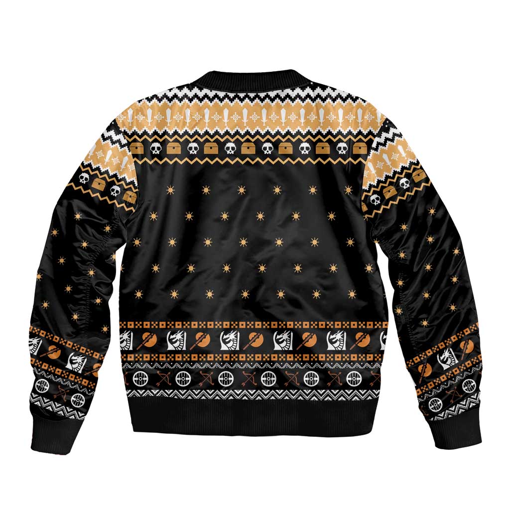 I Said I Cast Fireball Christmas Sleeve Zip Bomber Jacket I Said I Cast Fireball - Wonder Print Shop