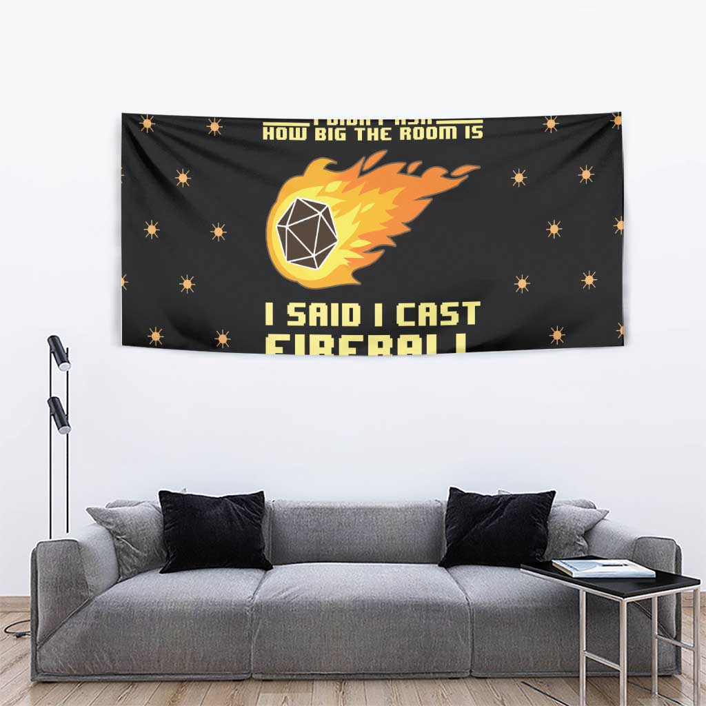 I Said I Cast Fireball Christmas Tapestry I Said I Cast Fireball - Wonder Print Shop