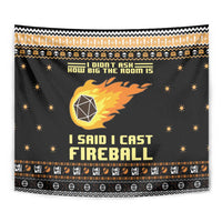 I Said I Cast Fireball Christmas Tapestry I Said I Cast Fireball - Wonder Print Shop