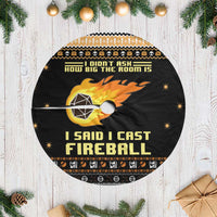 I Said I Cast Fireball Christmas Tree Skirt - Wonder Print Shop