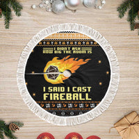 I Said I Cast Fireball Christmas Tree Skirt - Wonder Print Shop