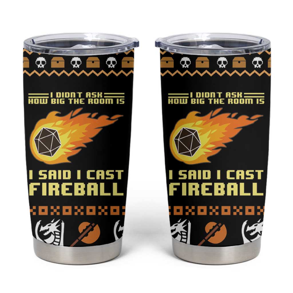 I Said I Cast Fireball Christmas Tumbler Cup - Wonder Print Shop
