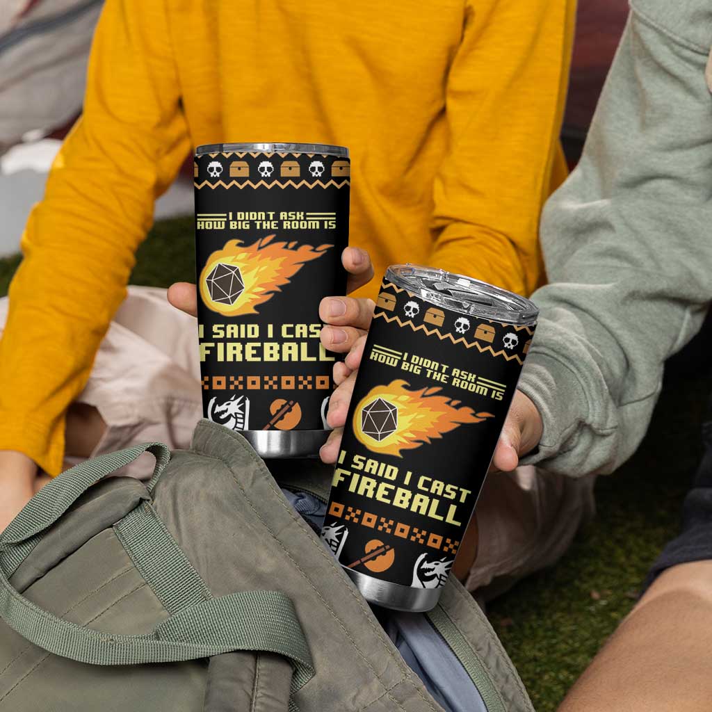 I Said I Cast Fireball Christmas Tumbler Cup - Wonder Print Shop