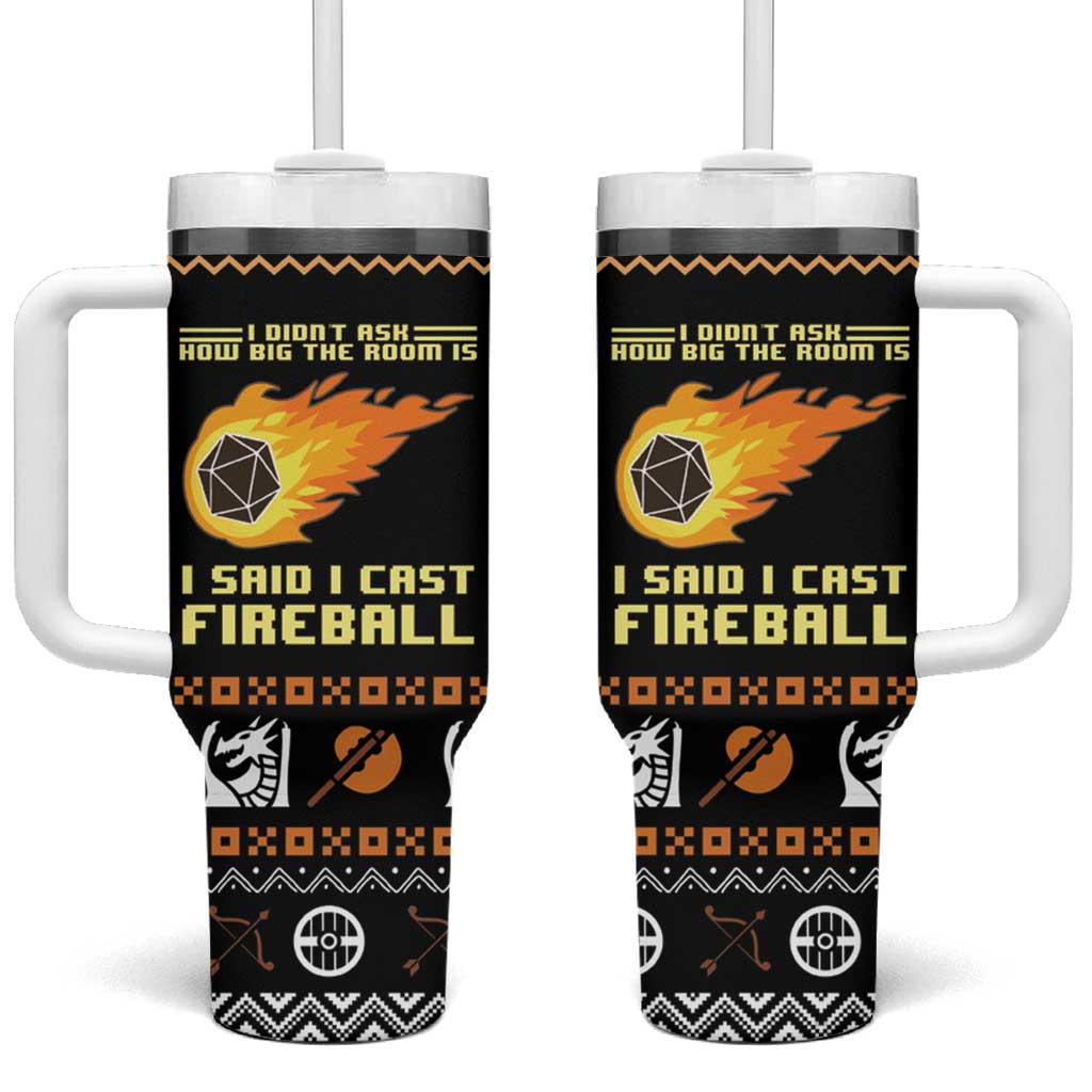 I Said I Cast Fireball Christmas Tumbler With Handle - Wonder Print Shop
