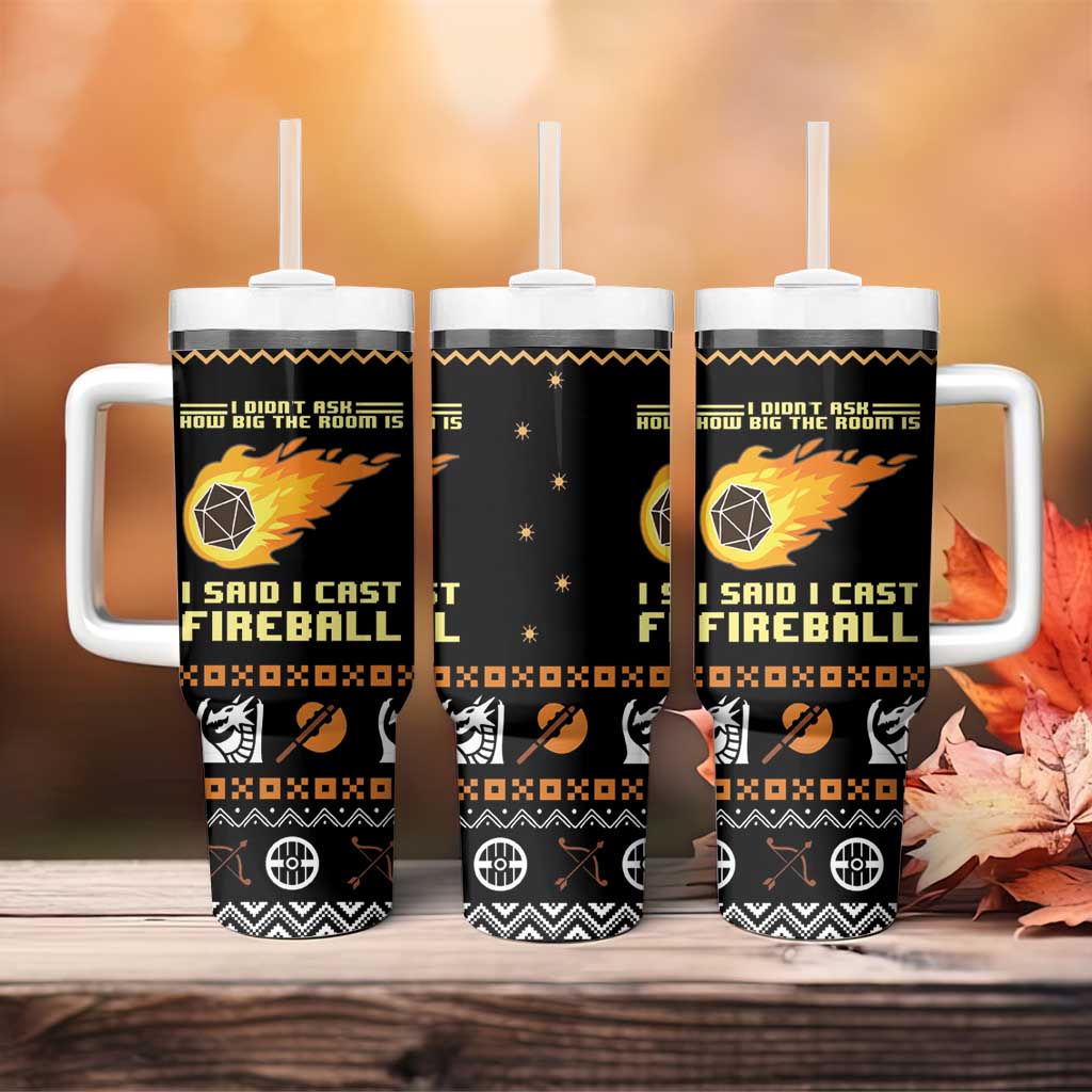 I Said I Cast Fireball Christmas Tumbler With Handle - Wonder Print Shop