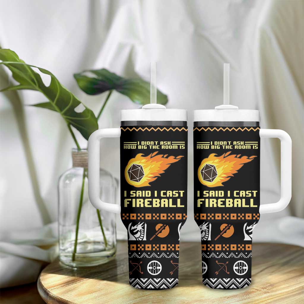 I Said I Cast Fireball Christmas Tumbler With Handle - Wonder Print Shop