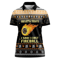 I Said I Cast Fireball Christmas Women Polo Shirt I Said I Cast Fireball - Wonder Print Shop