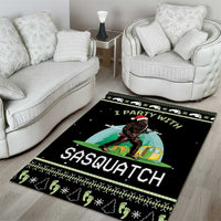 I'm Party With Sasquatch Camping Area Rug I'm Party With Sasquatch - Wonder Print Shop