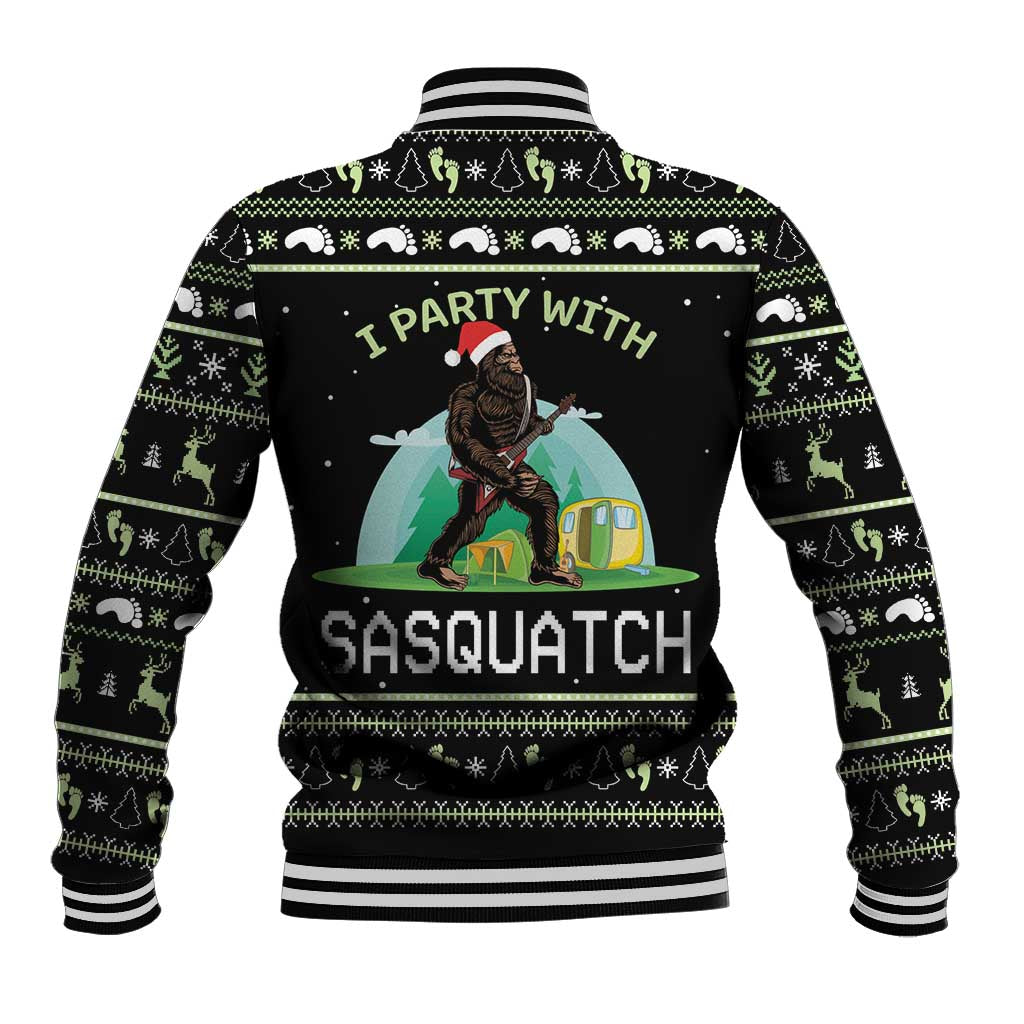I'm Party With Sasquatch Camping Baseball Jacket I'm Party With Sasquatch - Wonder Print Shop