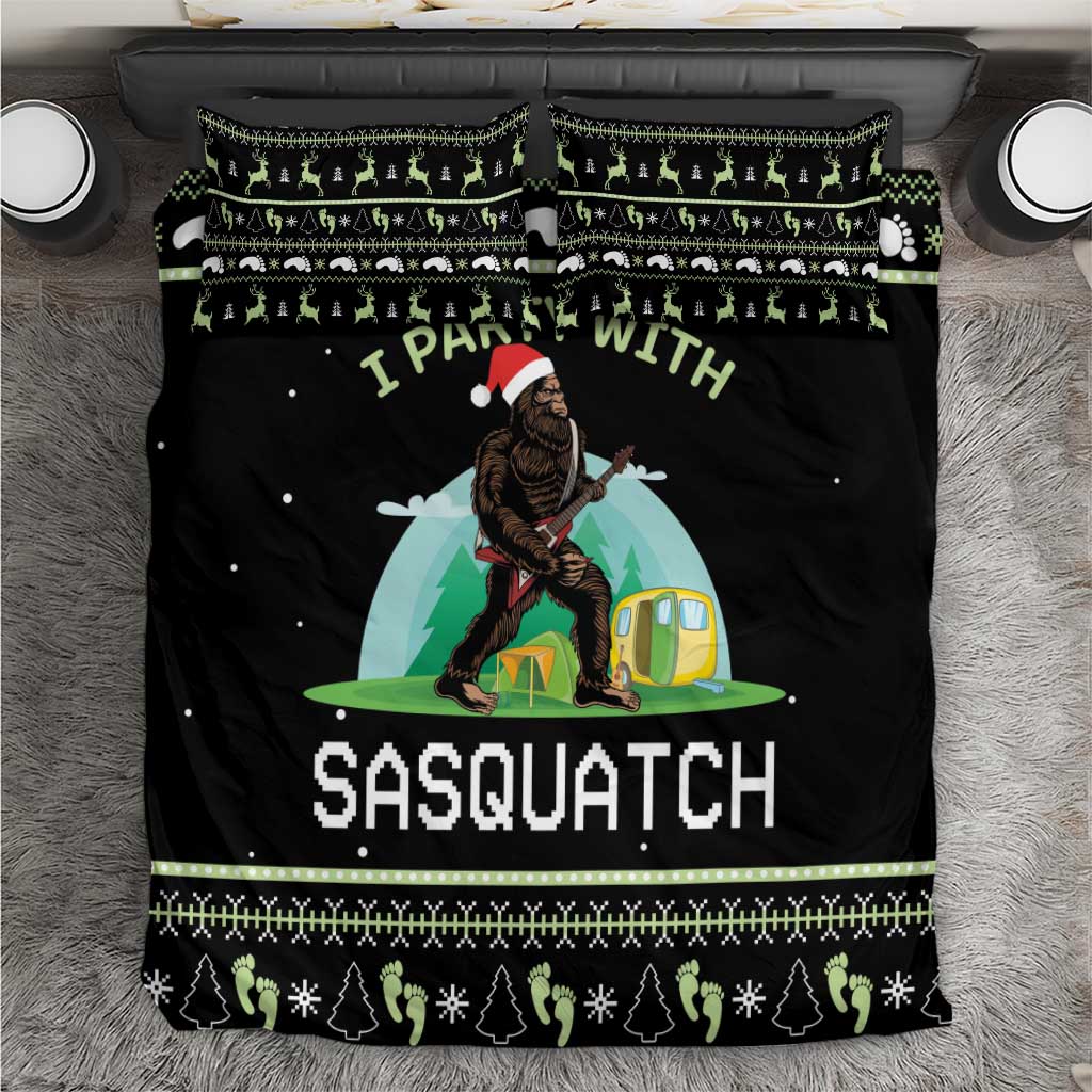 I'm Party With Sasquatch Camping Bedding Set I'm Party With Sasquatch - Wonder Print Shop