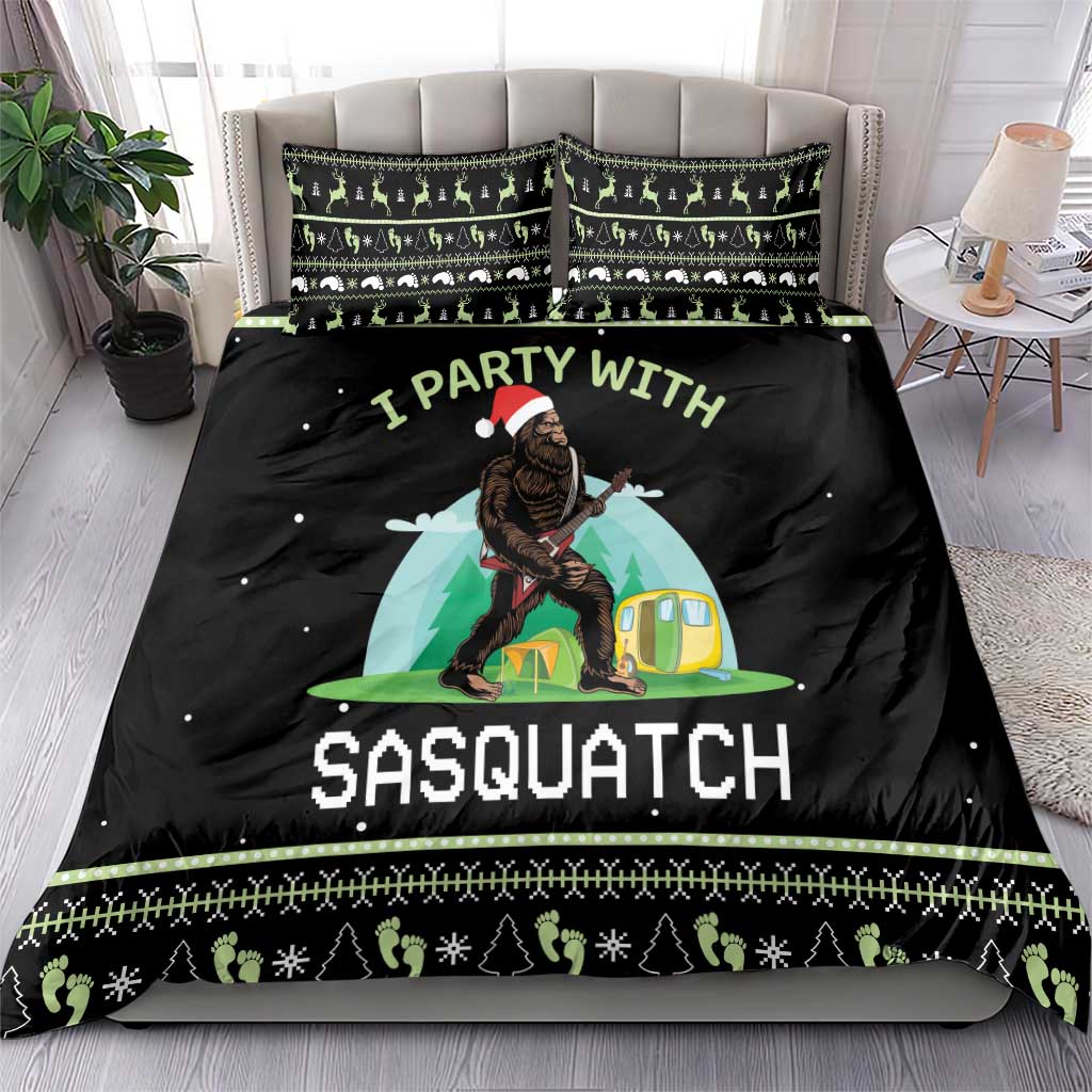 I'm Party With Sasquatch Camping Bedding Set I'm Party With Sasquatch - Wonder Print Shop