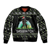 I'm Party With Sasquatch Camping Bomber Jacket I'm Party With Sasquatch - Wonder Print Shop