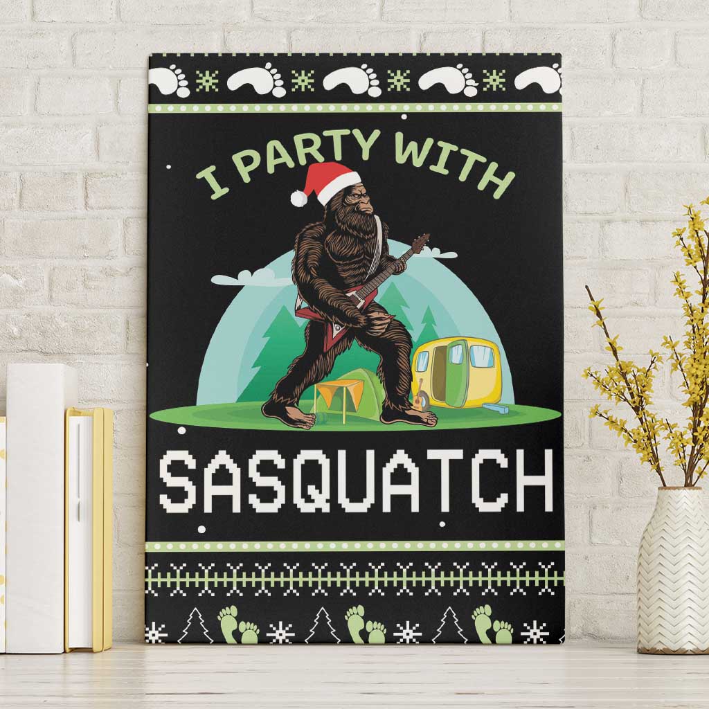 I'm Party With Sasquatch Camping Canvas Wall Art I'm Party With Sasquatch - Wonder Print Shop
