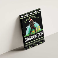 I'm Party With Sasquatch Camping Canvas Wall Art I'm Party With Sasquatch - Wonder Print Shop