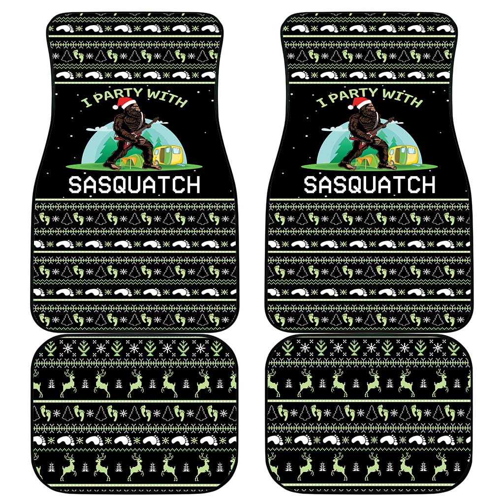 I'm Party With Sasquatch Camping Car Mats I'm Party With Sasquatch - Wonder Print Shop