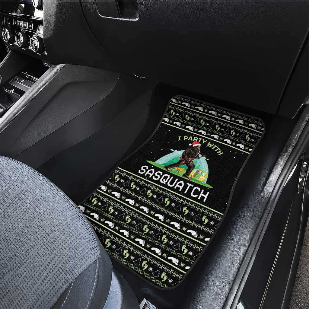 I'm Party With Sasquatch Camping Car Mats I'm Party With Sasquatch - Wonder Print Shop